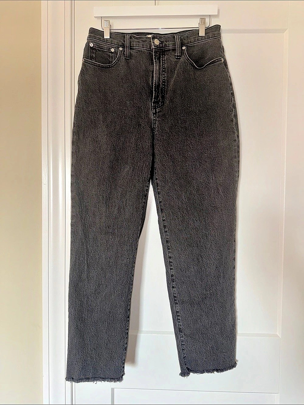 Madewell The Perfect Vintage Straight Jean Washed Black Waist 29